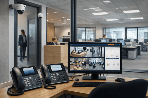 Видеонаблюдение и IP-телефония для офисной площадки
